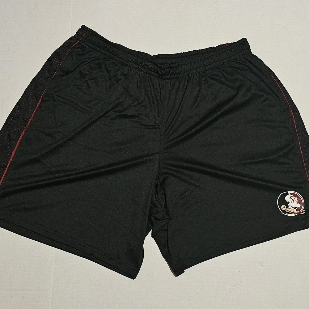 Men's Black and Maroon "FSU" Basketball Shorts